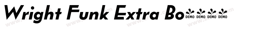 Wright Funk Extra Bo字体转换 Wright Funk Extra Bo字体转换